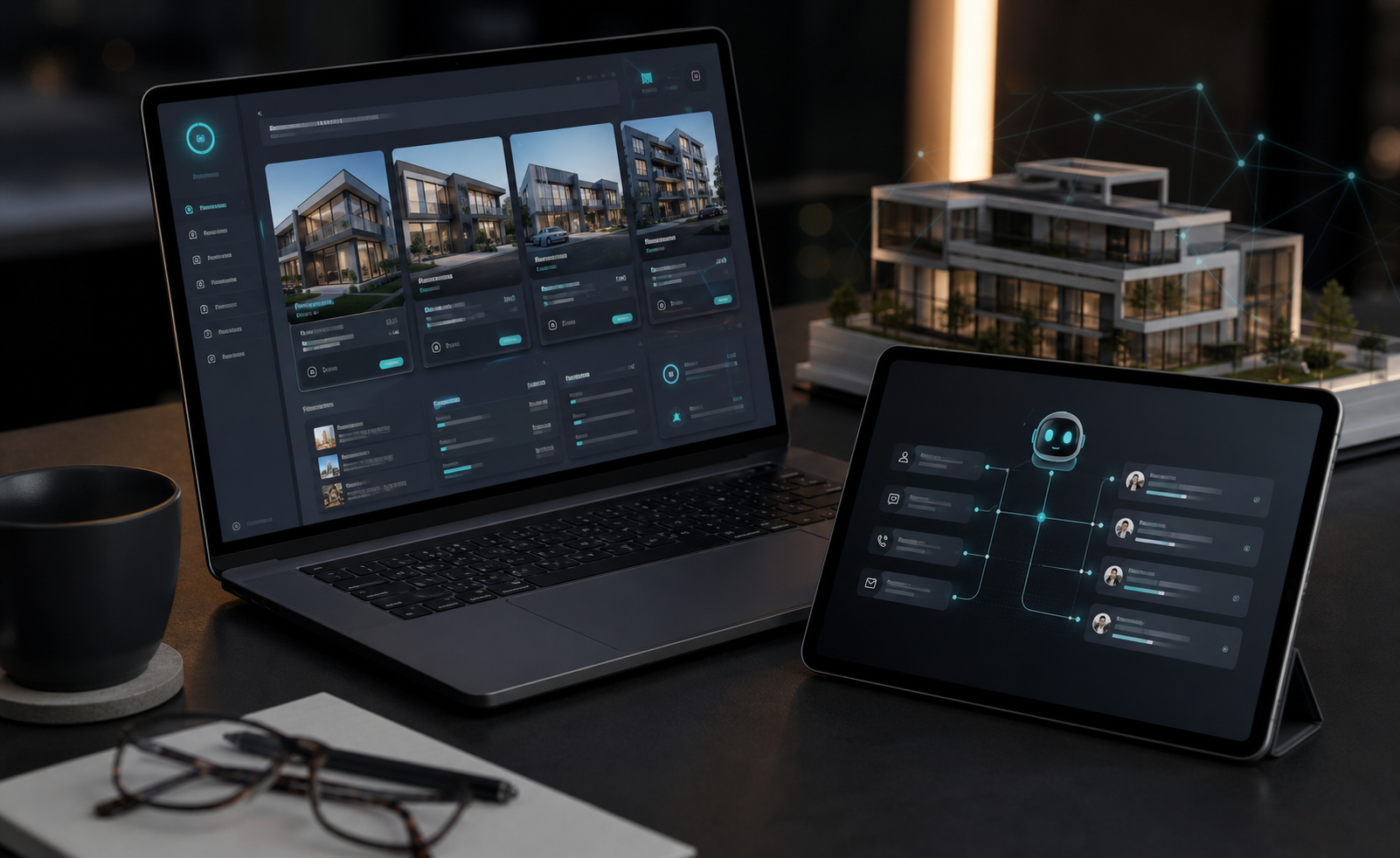 Plataforma digital inmobiliaria con automatización e inteligencia artificial